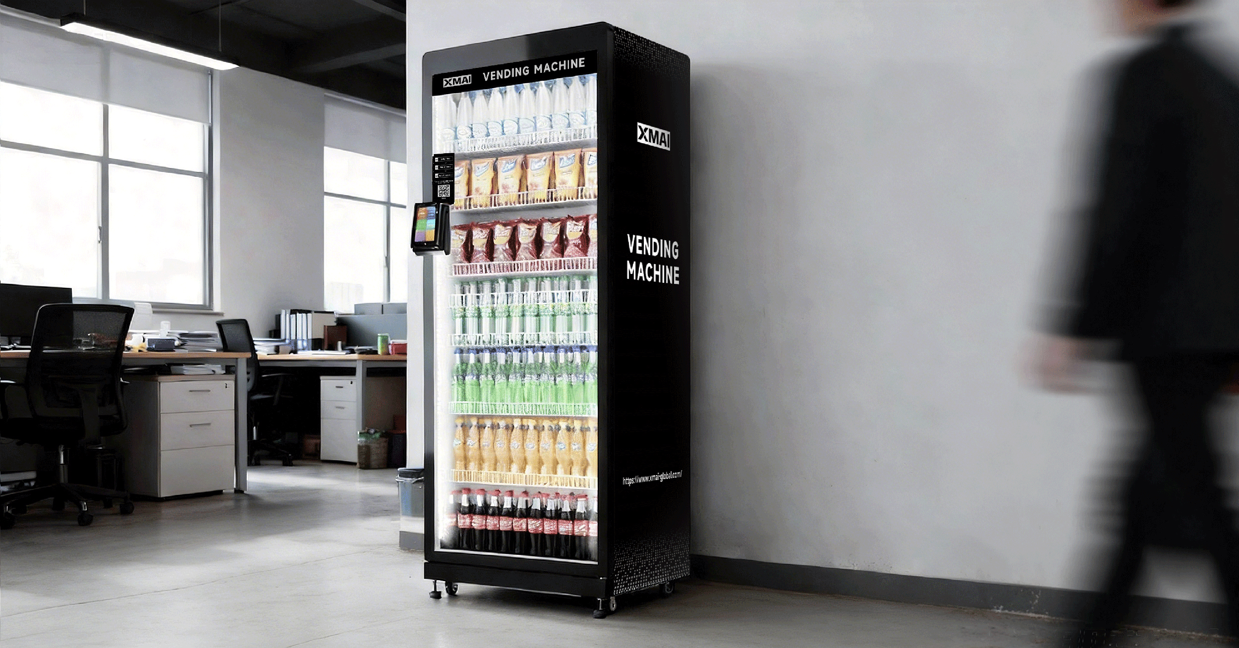 XMAI snack and drink combo smart vending machine for commercial location